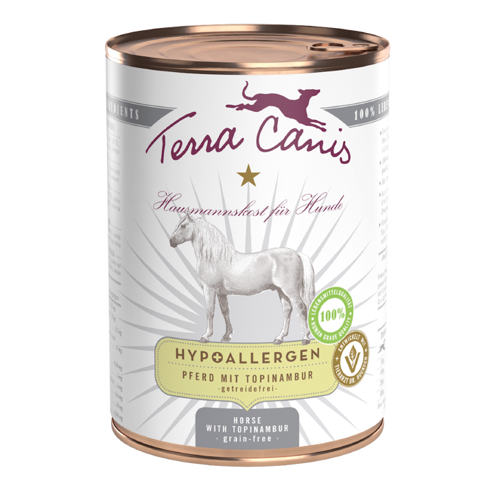 Terra Canis Hunde-Nassfutter Hypoallergen Pferd mit Topinambur